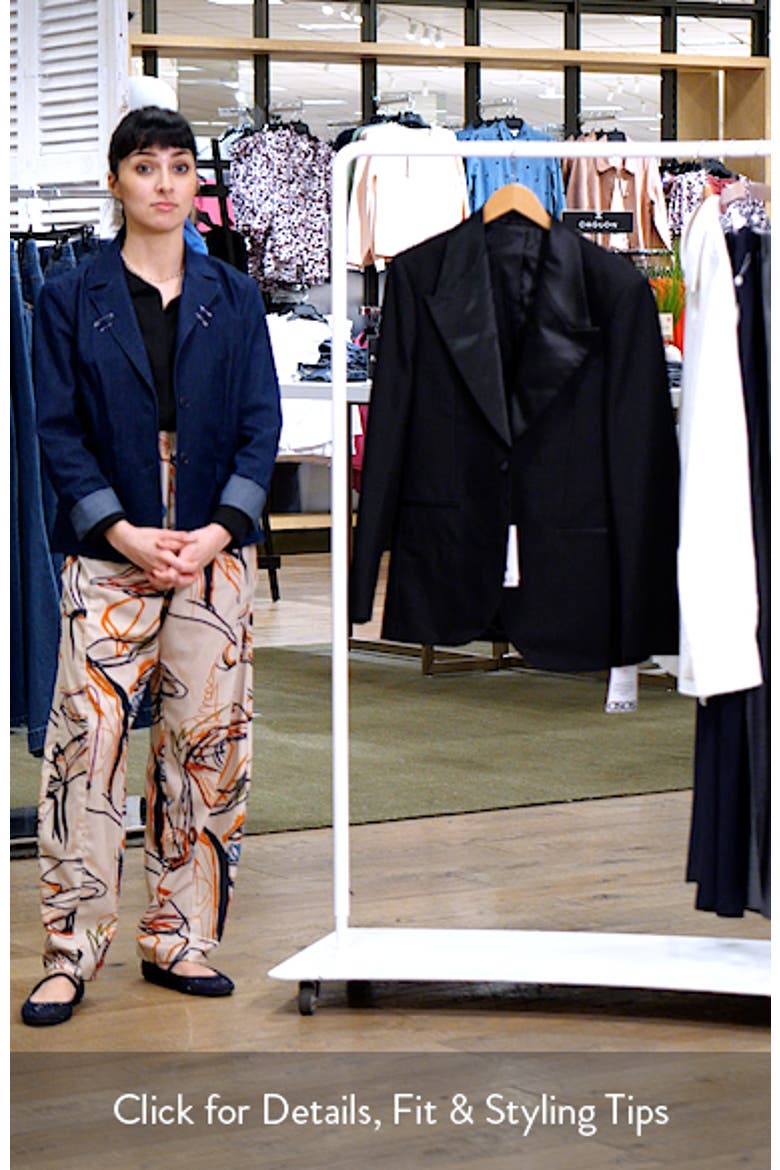 Wide Lapel Black Stretch Tuxedo Jacket video