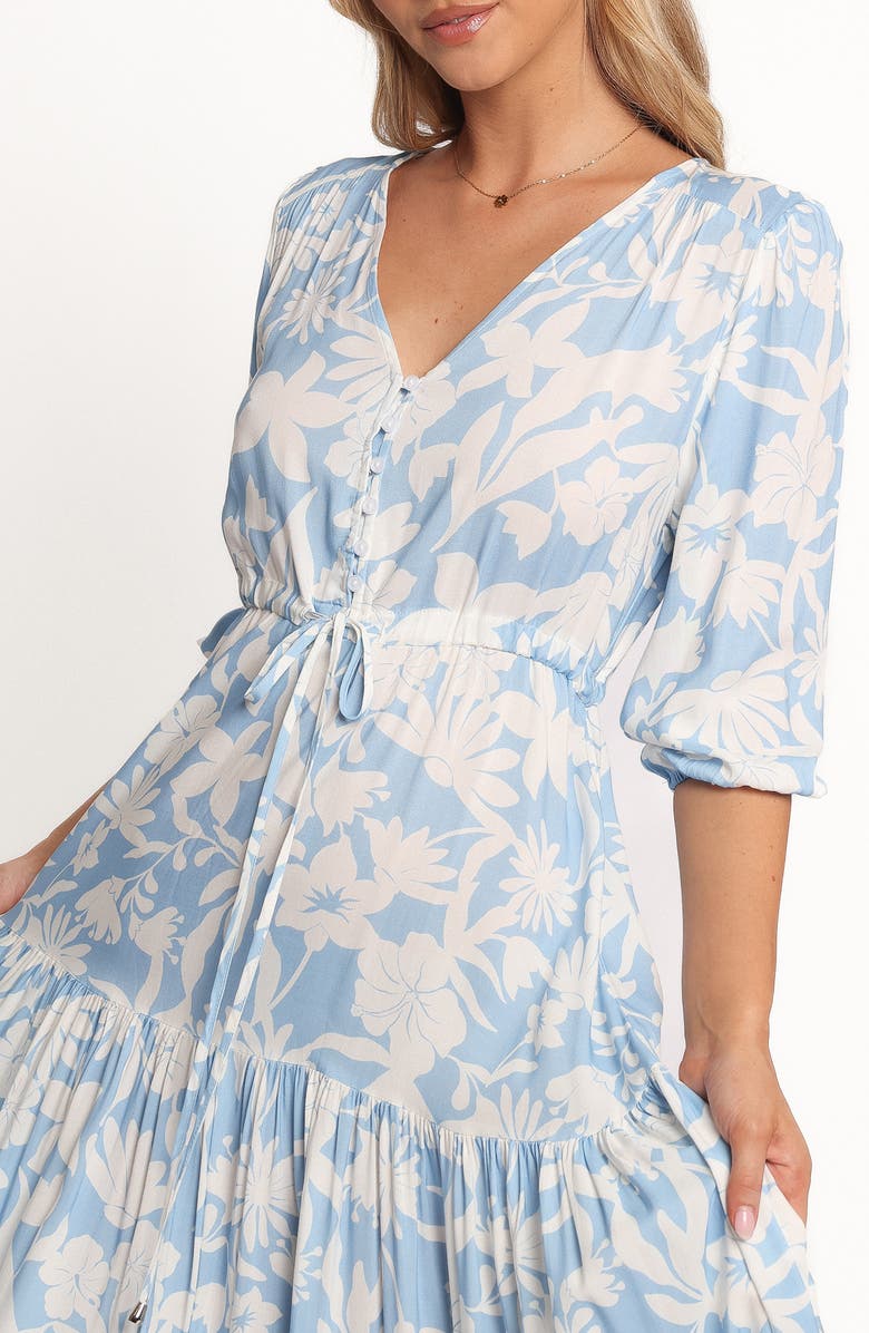 Petal & Pup Kelda Floral Sundress, Alternate, color, Blue Floral