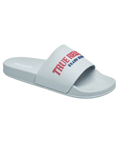 True Religion Weezy Logo Slide In Grey