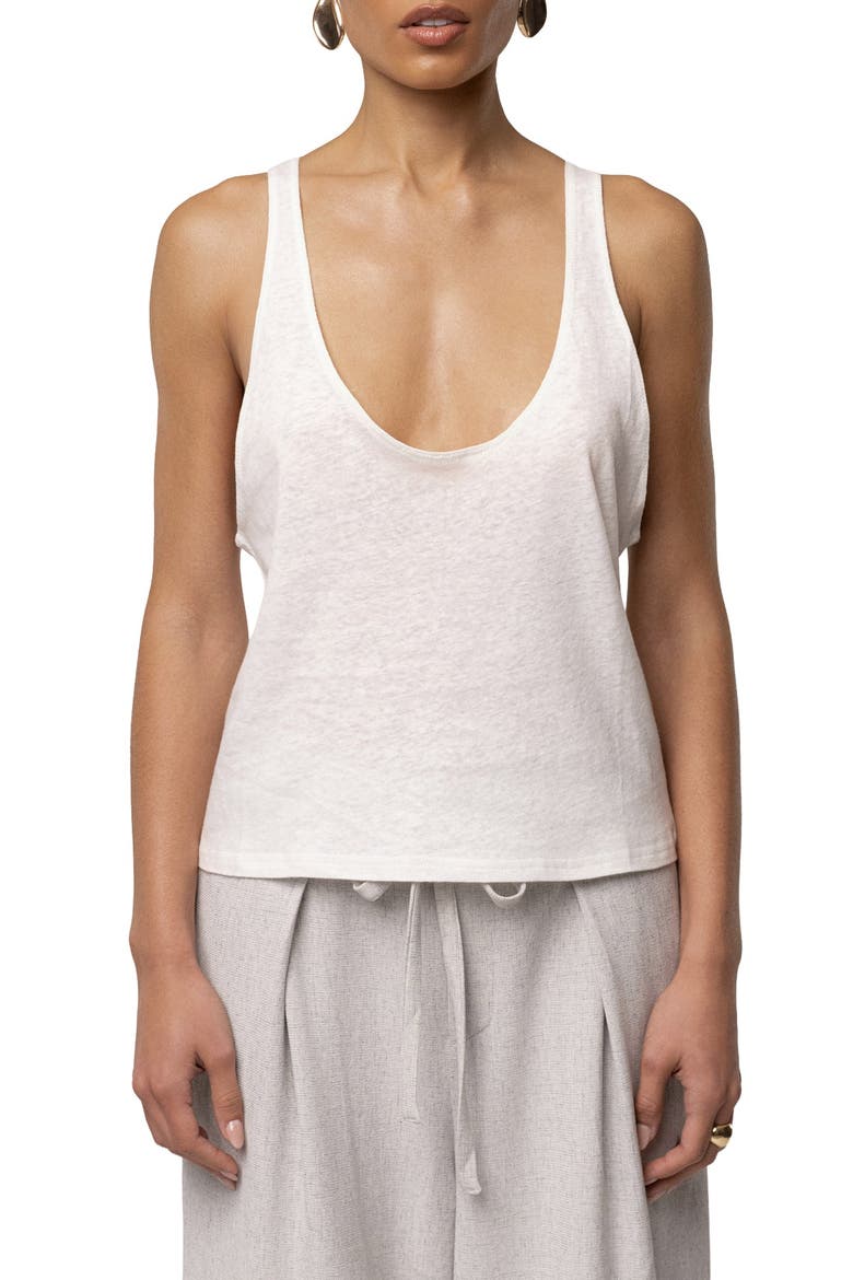Classic Scoop Neck Tank, Main, color, Ivory