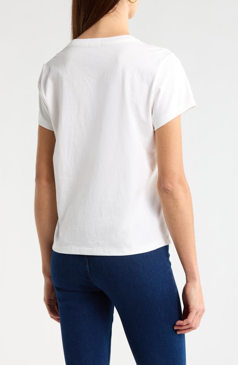 MOTHER The Goodie Goodie Embellished Cotton Graphic T-Shirt, Alternate, color, Fluff Fast As Mother