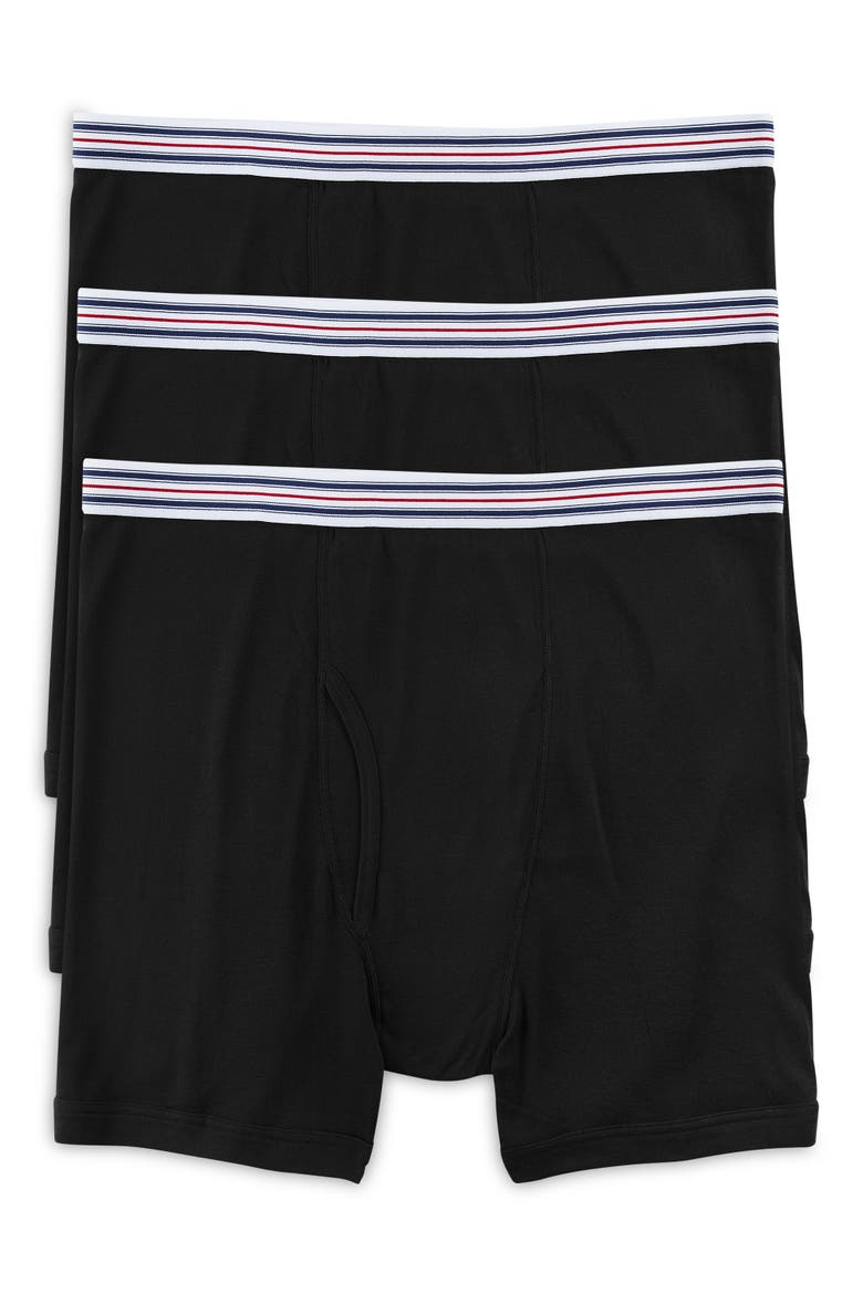 3-pk Boxer Briefs, Alternate, color, BLACK