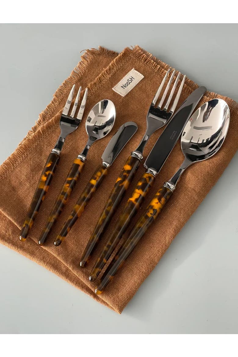 Tang - 5 Piece Place Setting, Alternate, color, Tortoise