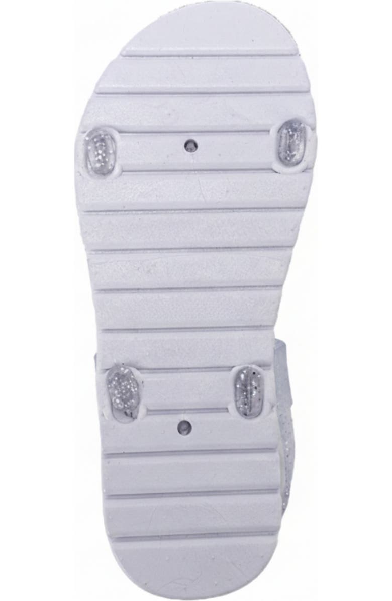 bebe Mimi 3D Flower Sandal, Alternate, color, Clear