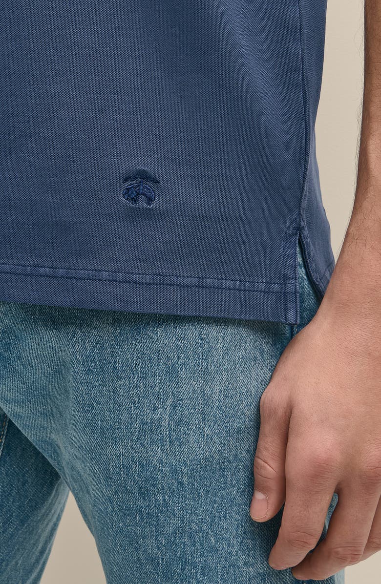 Brooks Brothers Vintage Cotton Piqué Polo, Alternate, color, Mood Indigo