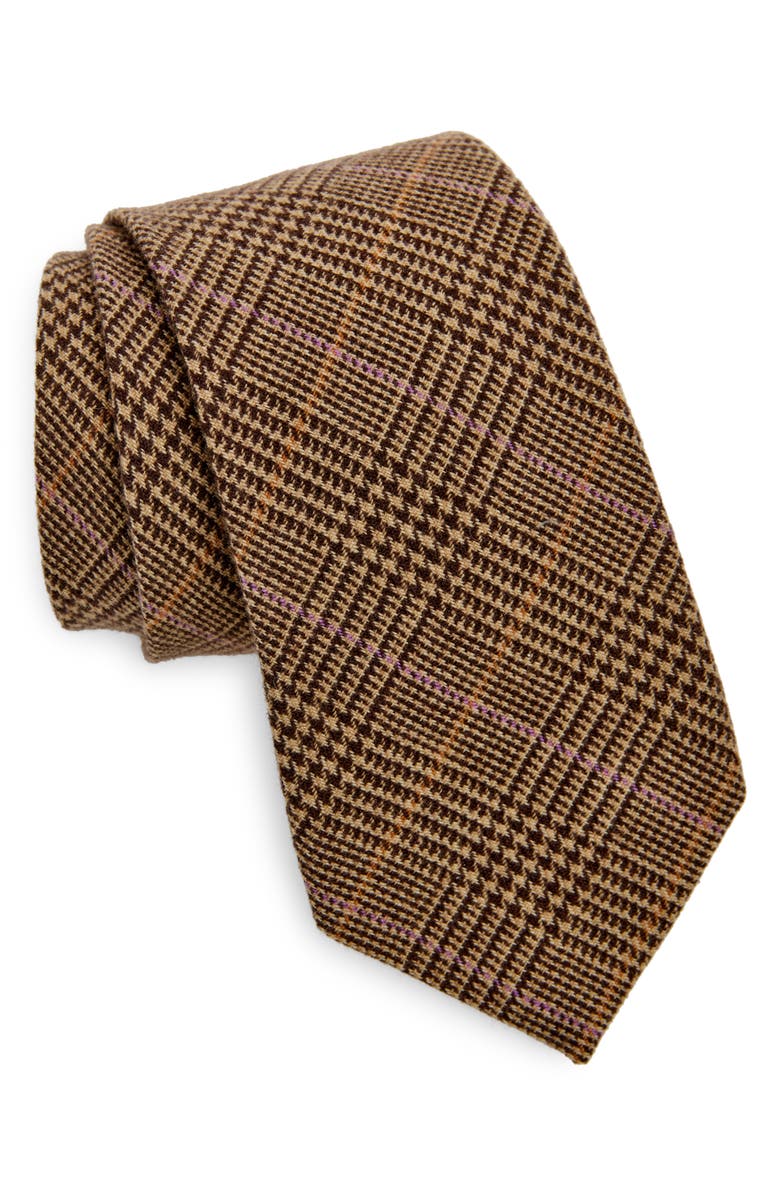 Ralph Lauren Purple Label Glen Plaid Wool, Silk & Cashmere Tie, Main, color, 