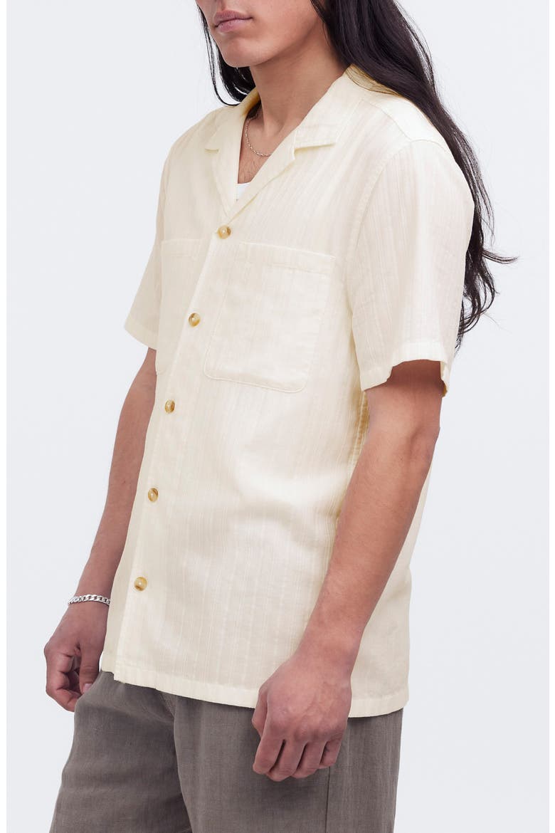 Easy Stripe Cotton Camp Shirt, Alternate, color, LIGHTHOUSE