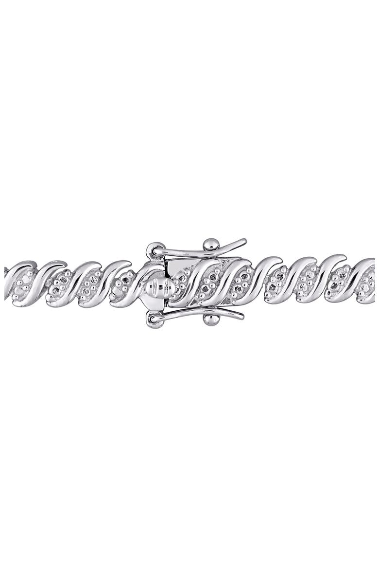 Diamond S Link Tennis Necklace - 1.98ct., Alternate, color, SILVER