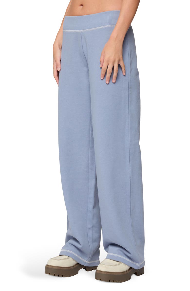 EDIKTED Miami Babe Cotton Sweatpants, Alternate, color, Blue