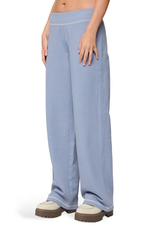 Edikted Miami Babe Cotton Sweatpants In Blue
