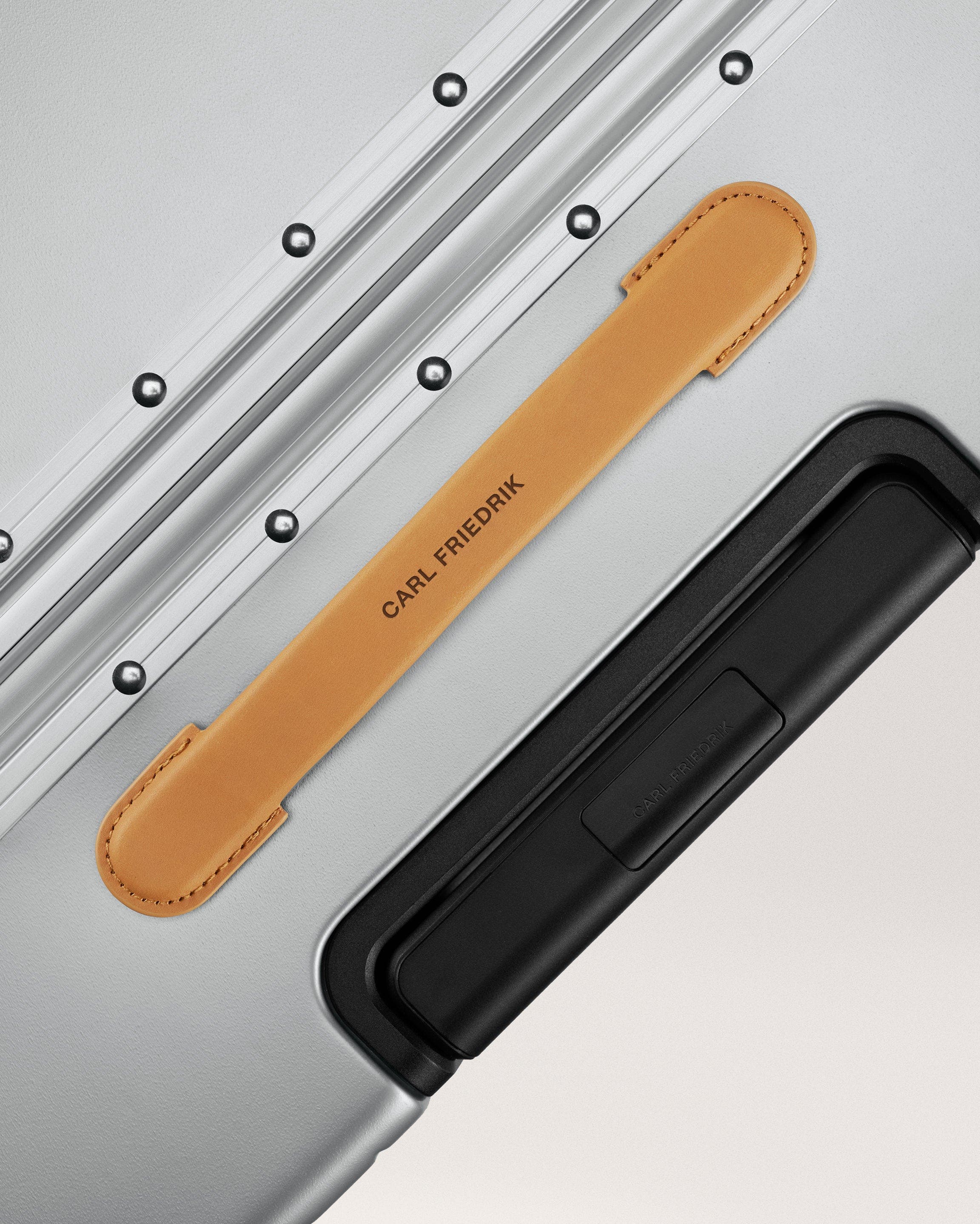 Carl Friedrik The Carry-on X Suitcase, Alternate, color, Arctic Grey / Tan