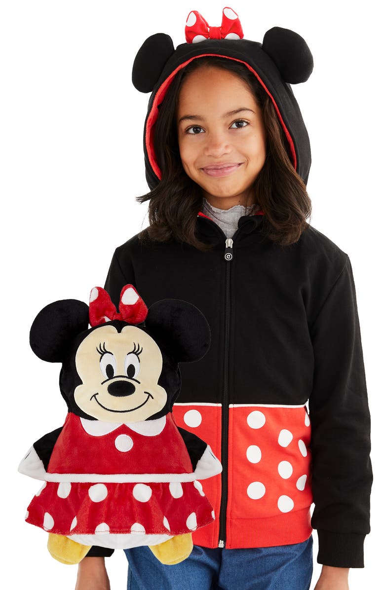 Cubcoats Disney Minnie Mouse 2-in-1 Stuffed Animal Hoodie, Alternate, color,