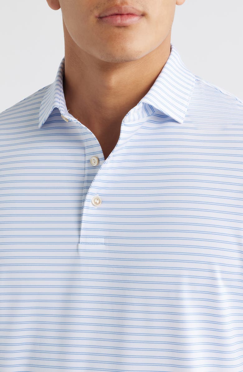 Peter Millar Eden Performance Jersey Polo, Alternate, color, White