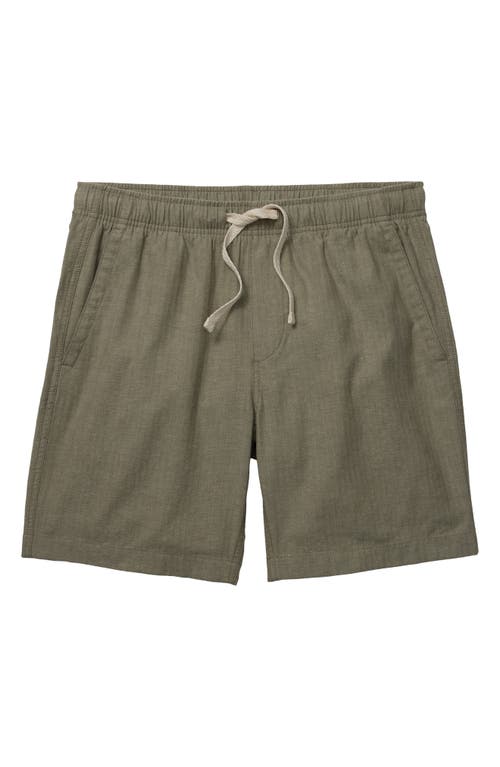 Bonobos Nomad Drawstring Cotton & Linen Shorts In Green