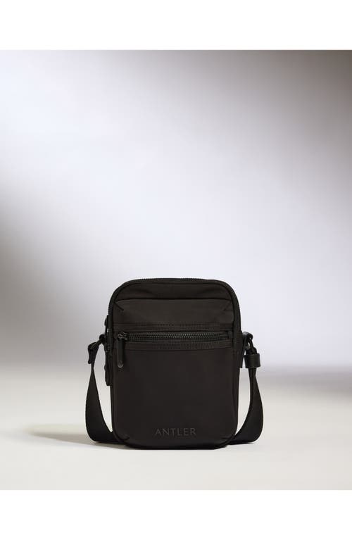 Antler Icon Crossbody Bag In Black