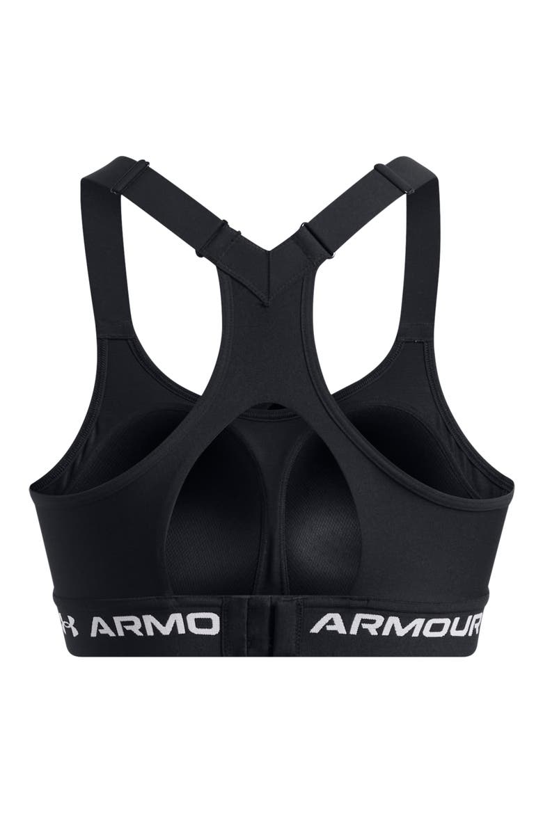 Crossback High Impact Sports Bra, Alternate, color, BLACK