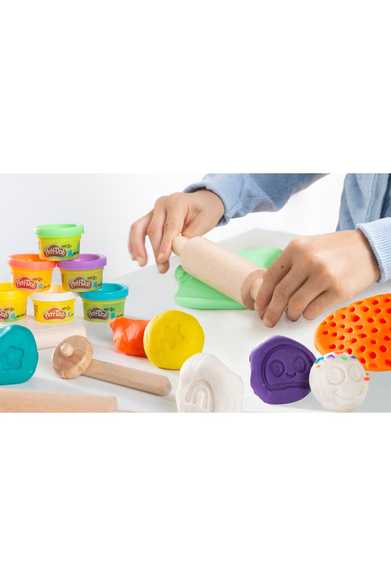 Playdoh Allinclusive Wooden Shop Stand Set With 12 Containers & Tools, 3+, Alternate, color, Multicolored
