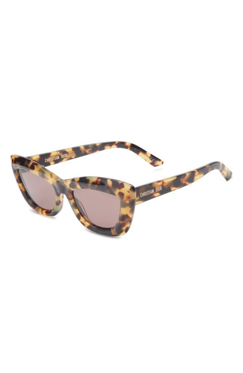 Dior Midnight B3i 54mm Cat Eye Sunglasses In Brown