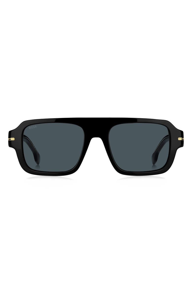 BOSS 53mm Flat Top Sunglasses, Main, color,