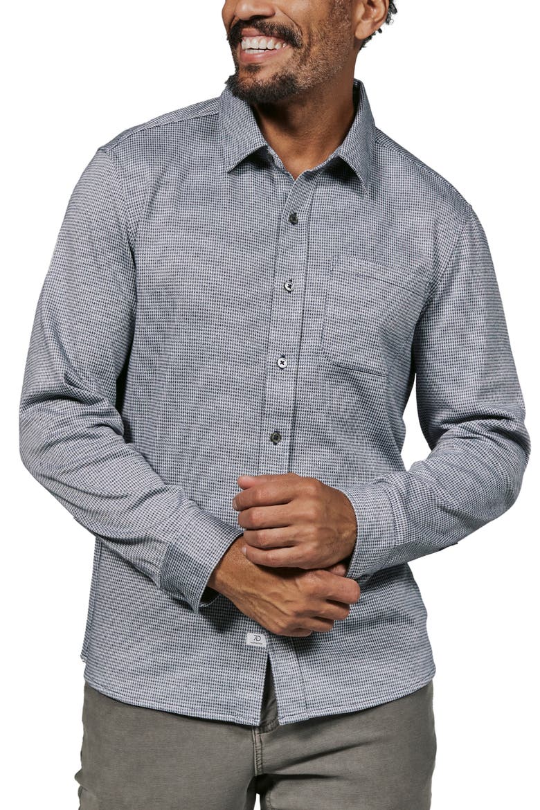 Generation Knit Button-Up Shirt, Main, color, BLUE