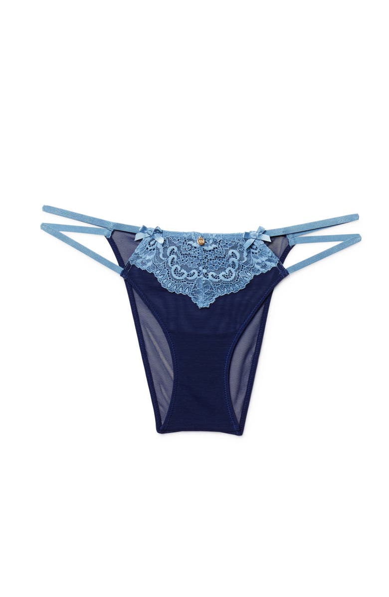 Adore Me Liv Brazilian Panties, Alternate, color, Dark Blue
