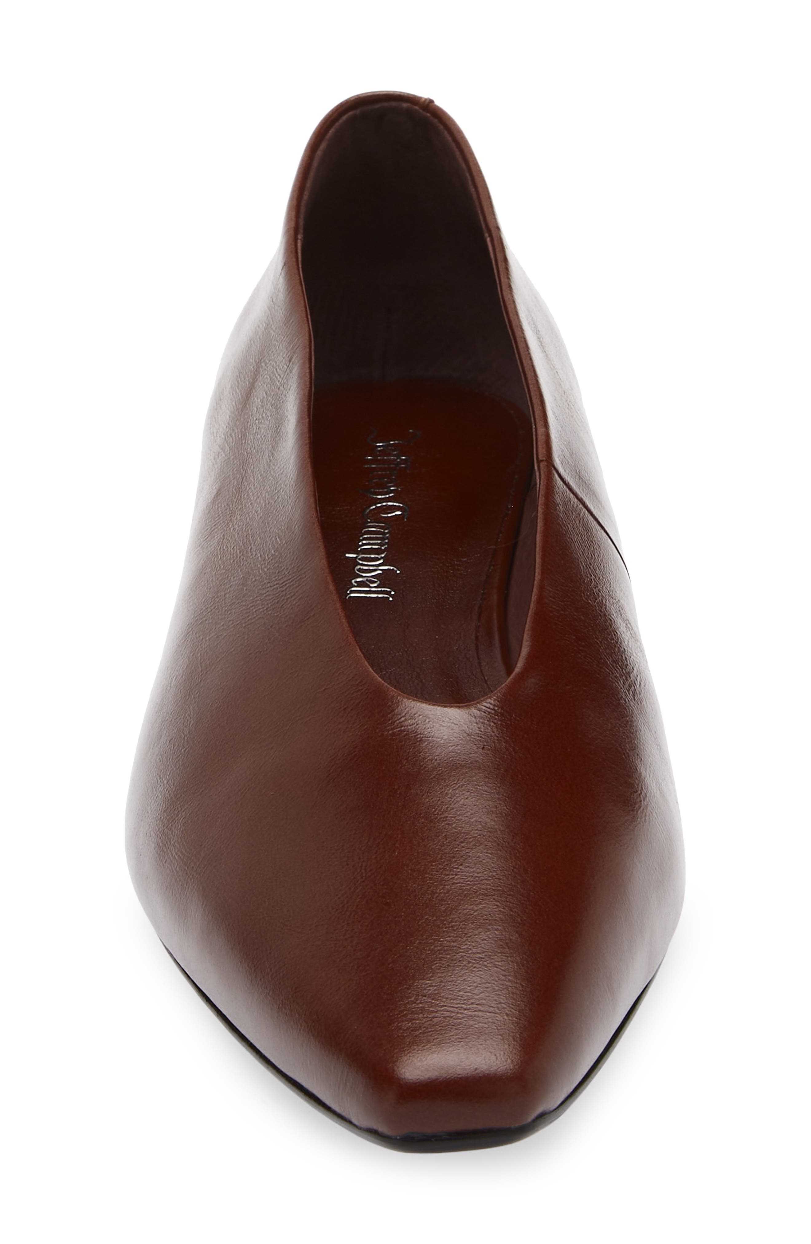 Jeffrey Campbell Hinted Pointed Toe Flat, Alternate, color, Cognac