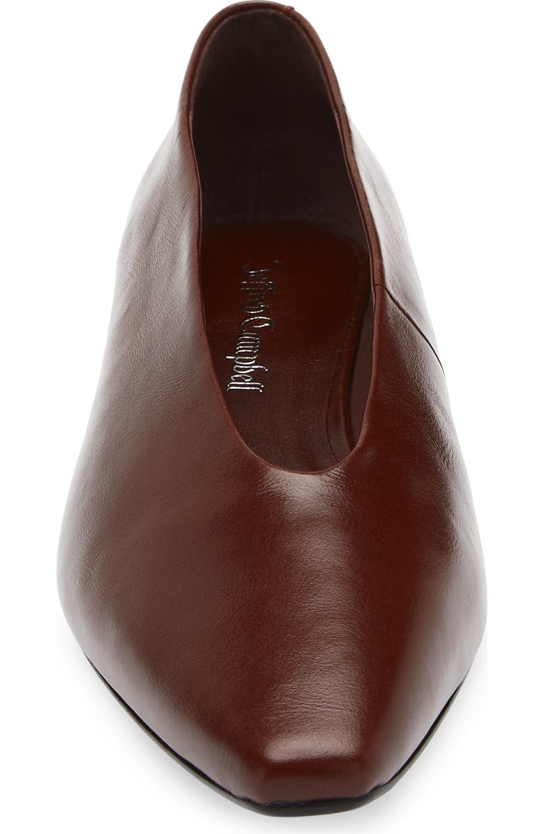 Jeffrey Campbell Hinted Pointed Toe Flat, Alternate, color, Cognac