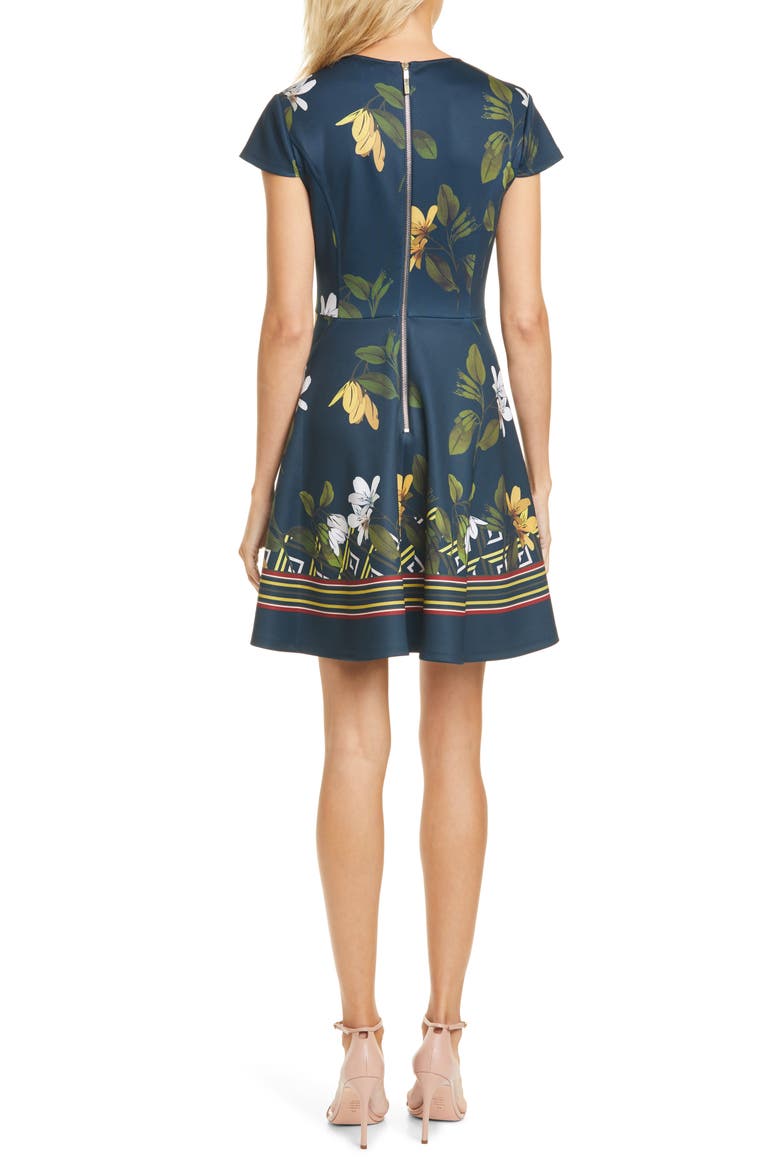 Gallah Savanna Skater Dress, Alternate, color, DARK BLUE