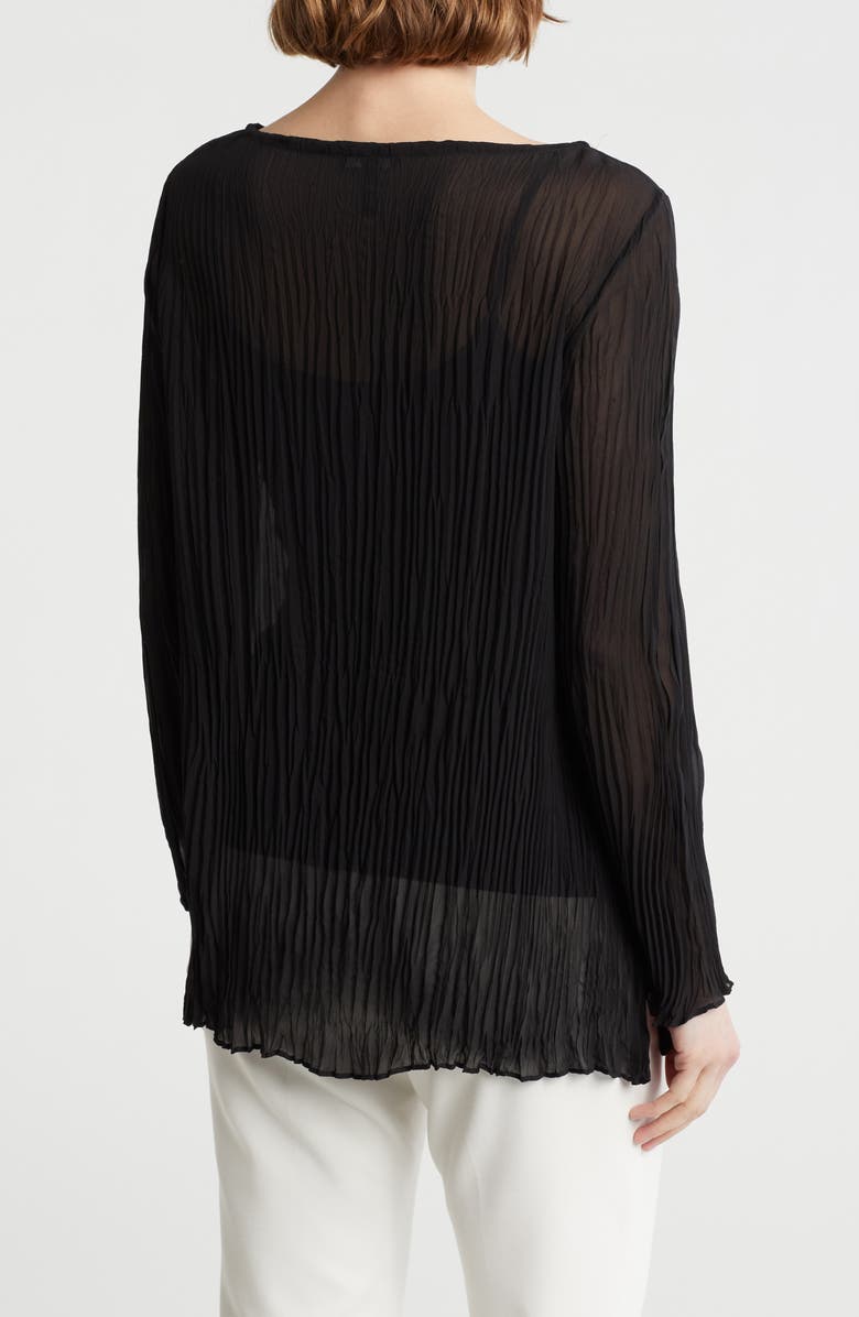 Eileen Fisher Bateau Neck Silk Tunic, Alternate, color,