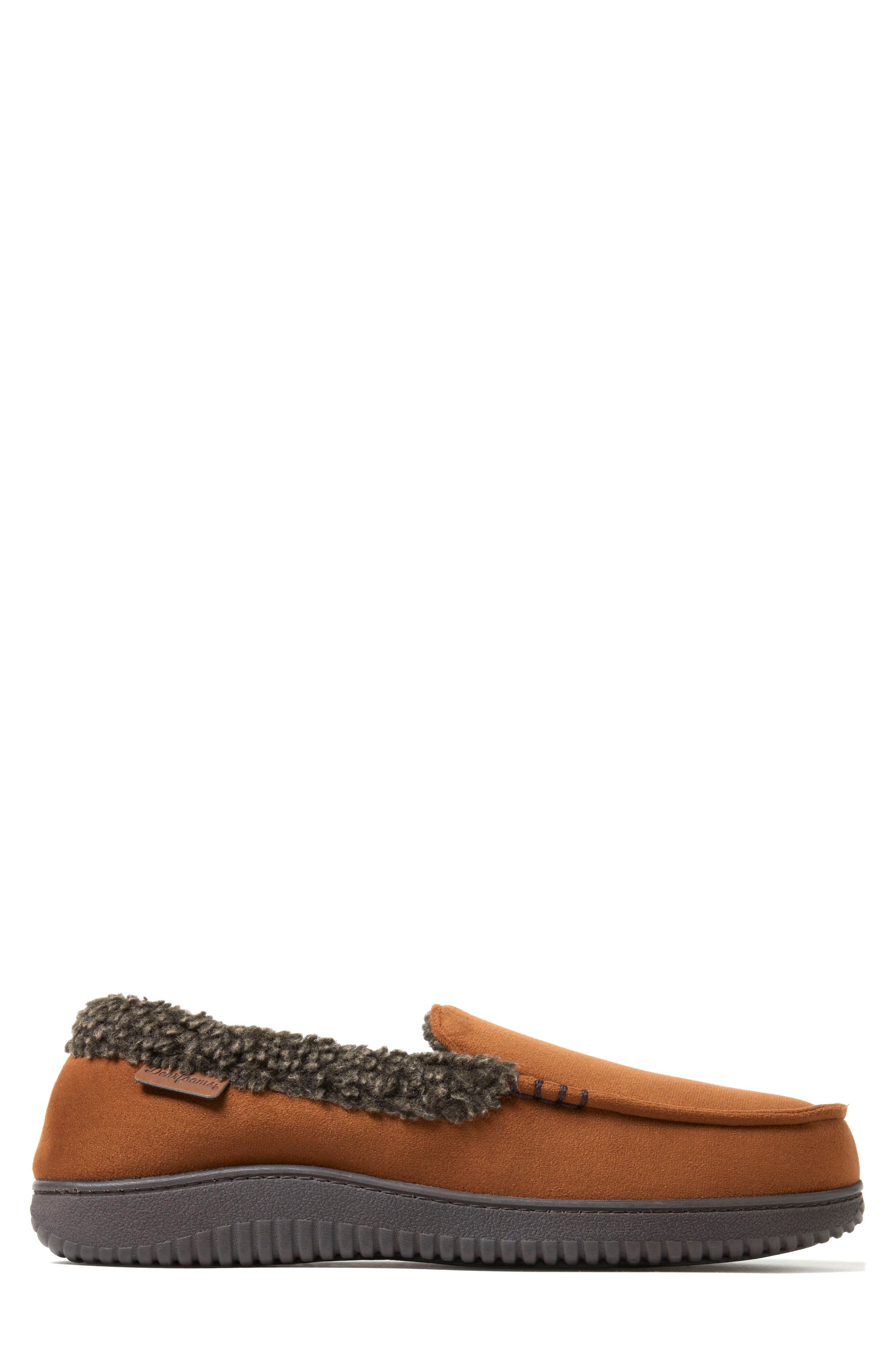 Alexander Faux Shearling Driving Loafer, Alternate, color, CHESTNUT