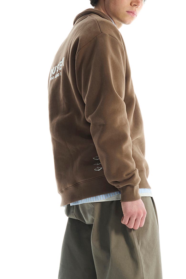 The OG Quarter Zip Pullover, Alternate, color, COFFEE