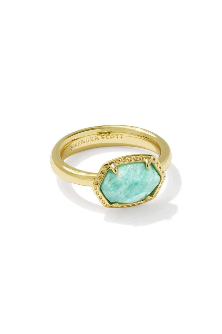 Daphne Frame Amazonite Ring, Main, color, GOLD TEAL AMAZONITE