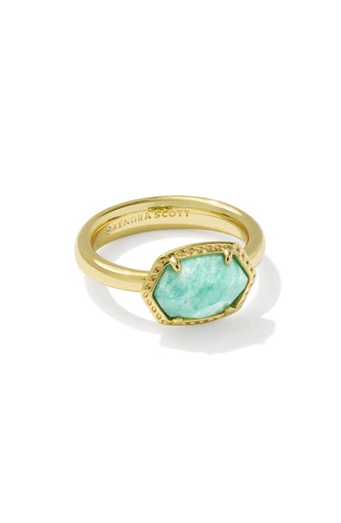 Daphne Frame Amazonite Ring