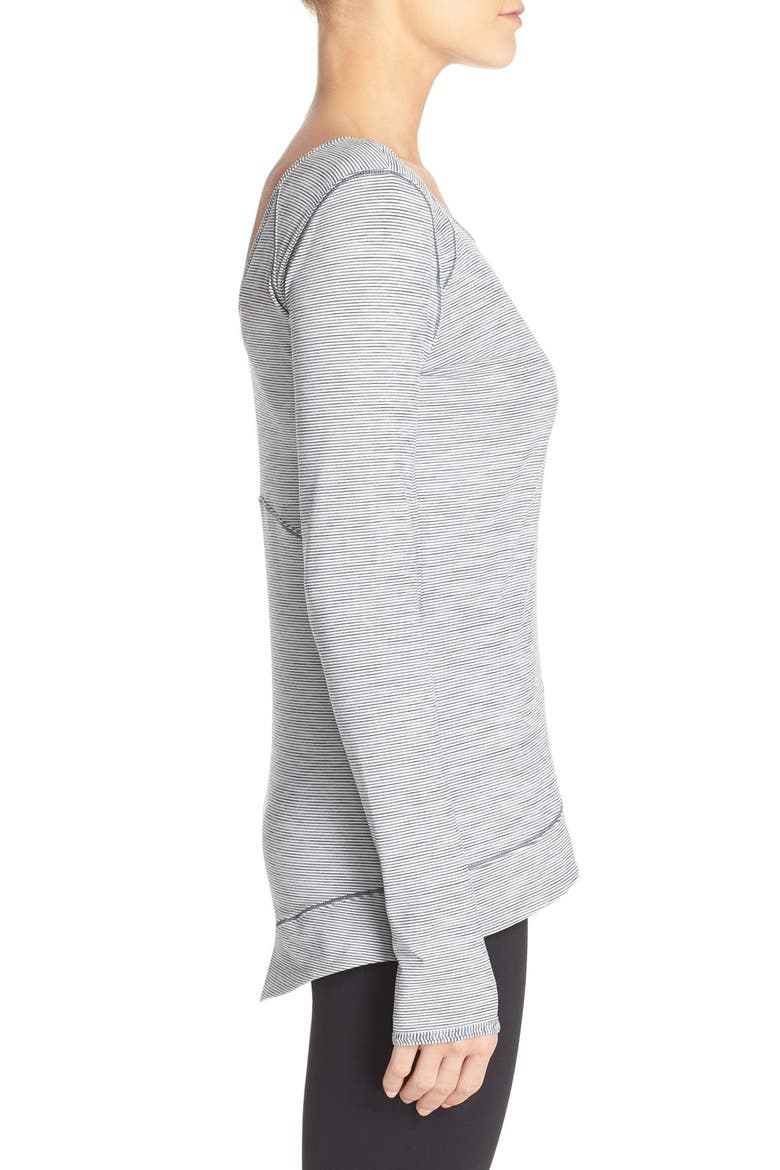Layer Me Pullover, Alternate, color, BLACK WHITE STRIPE