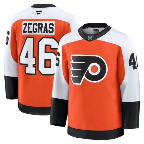 Men's Fanatics Trevor Zegras Orange Philadelphia Flyers Home Premium Jersey