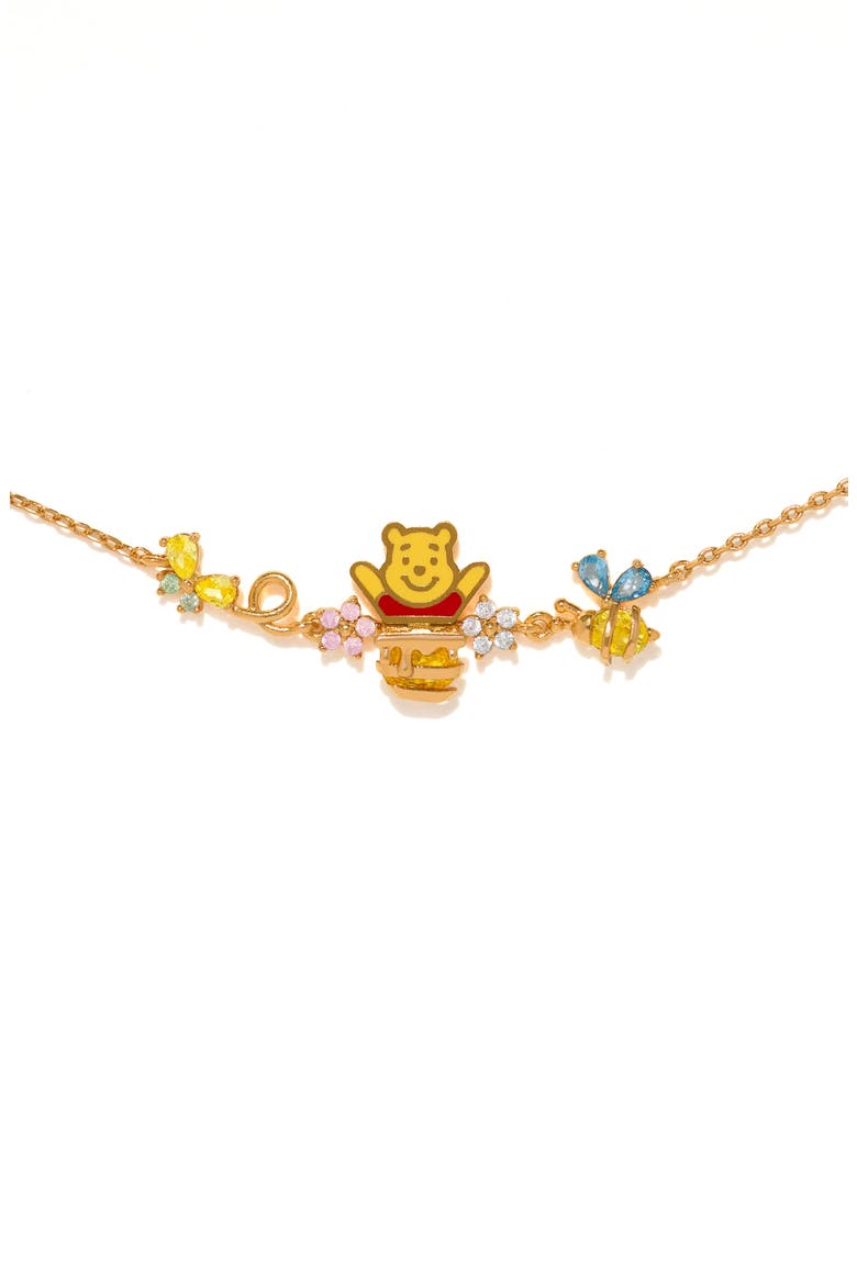 Winnie the Pooh Bracelet, Main, color, GOLD