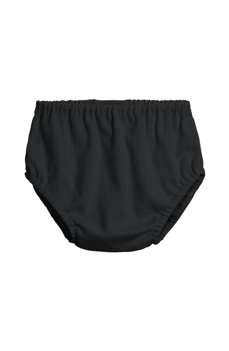 City Threads USA-Made Girls and Boys Soft Organic Cotton Diaper Cover, Main, color, Black