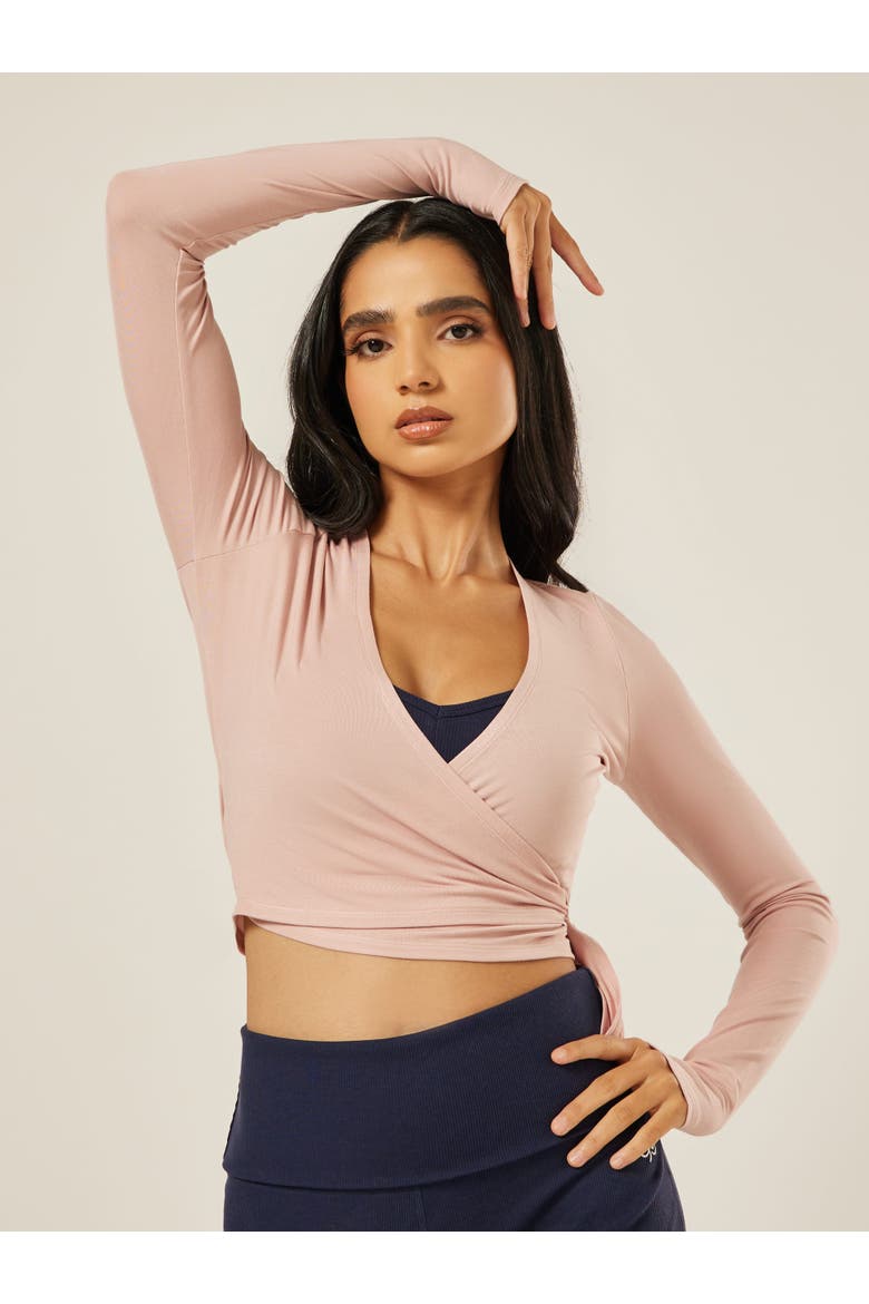 The Ultimate Ballet Wrap Top, Main, color, Mauve