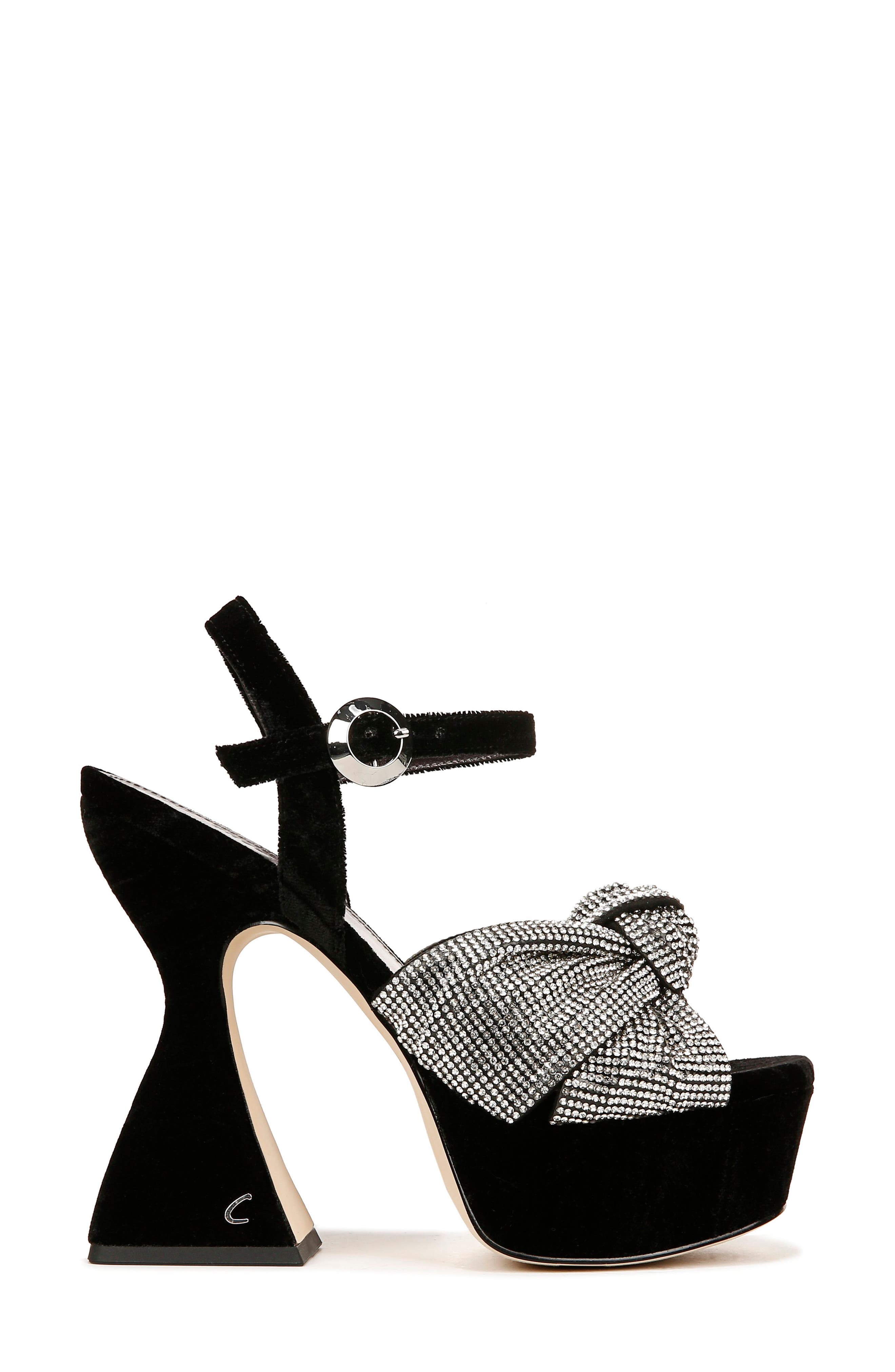 Circus NY by Sam Edelman Audrea Jewel Platform Sandal, Alternate, color, Black