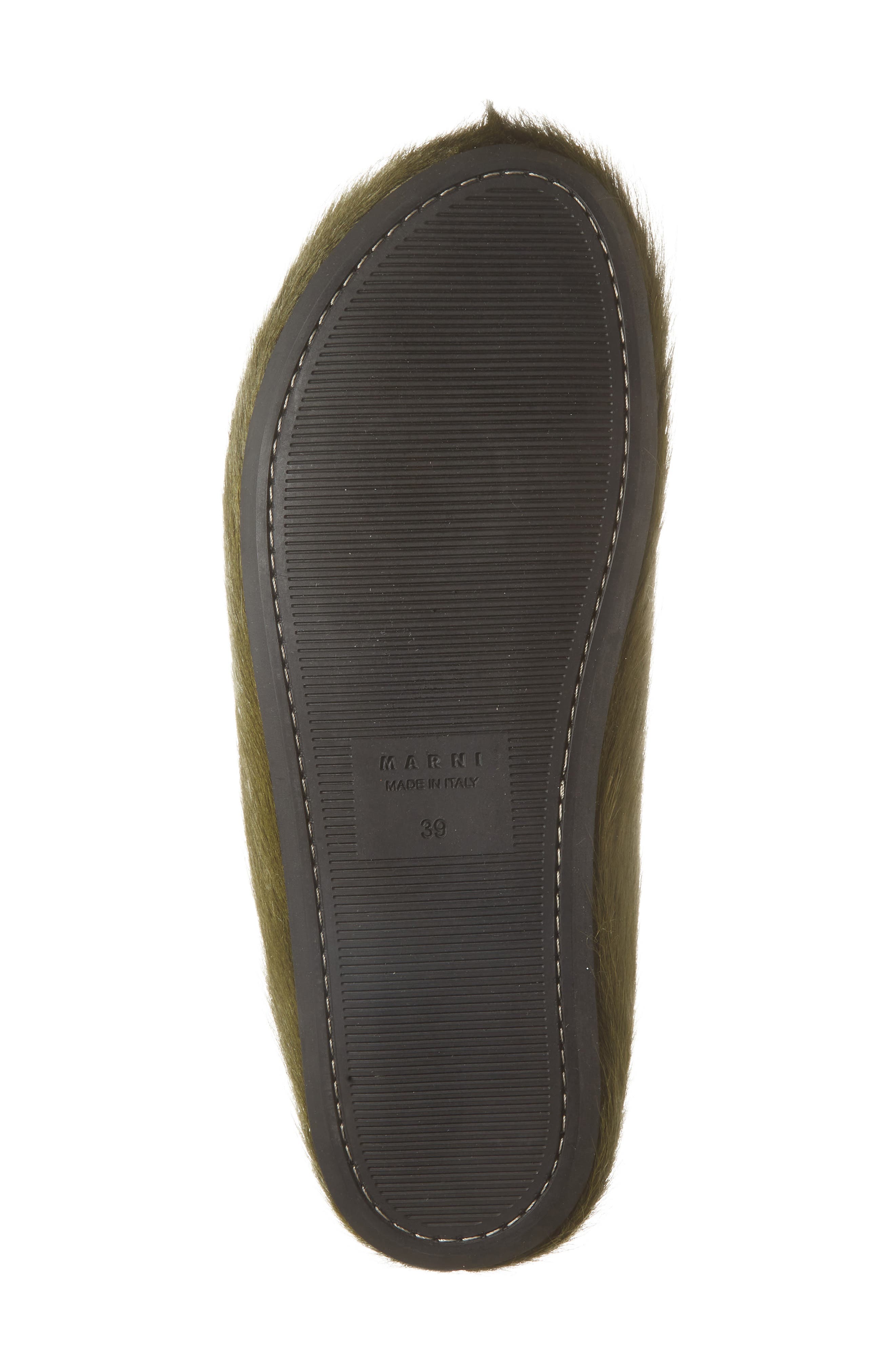 Marni Fussbett Sabot Genuine Calf Hair Clog, Alternate, color, Sage