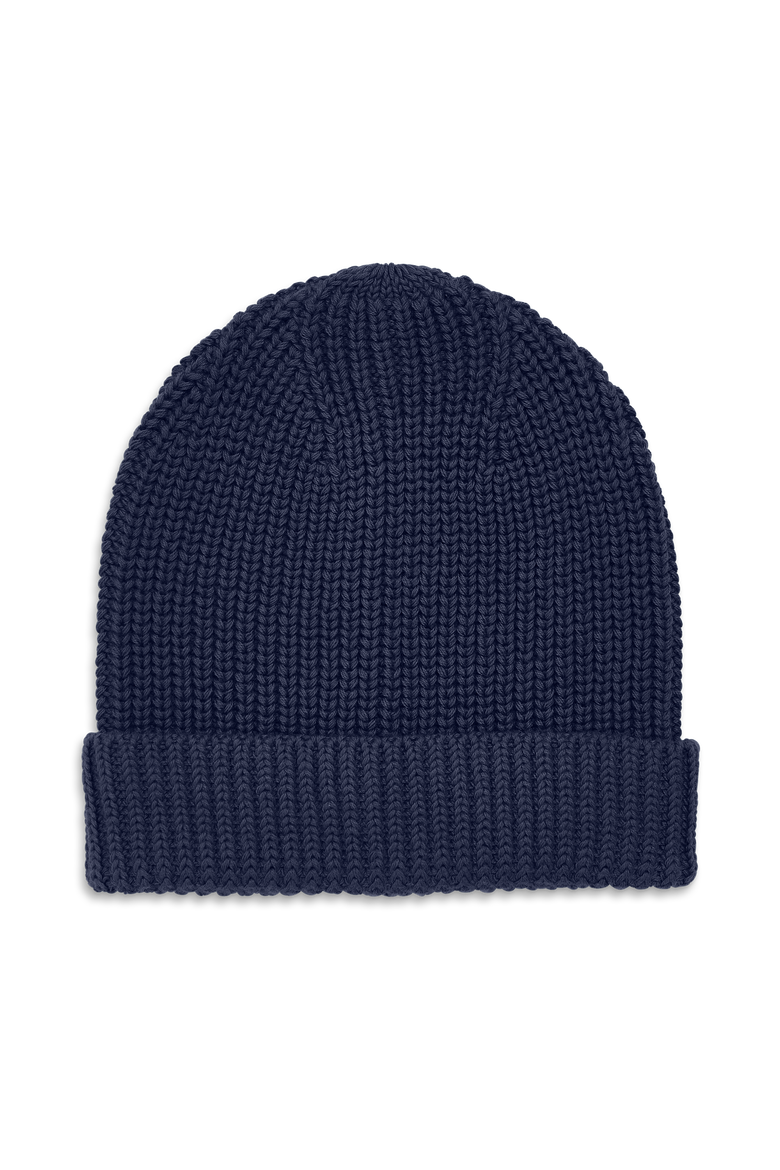 Baby Knit Beanie, Main, color, Navy