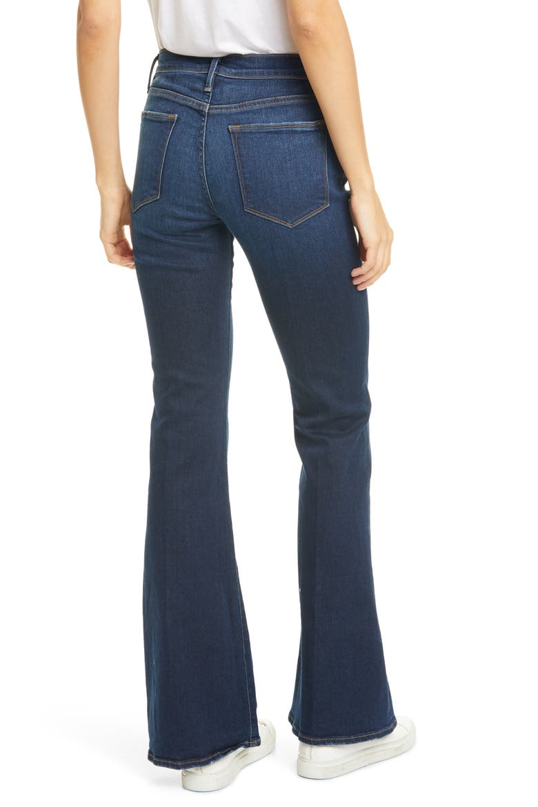 Le High Waist Flare Leg Jeans, Alternate, color, AUGUSTA