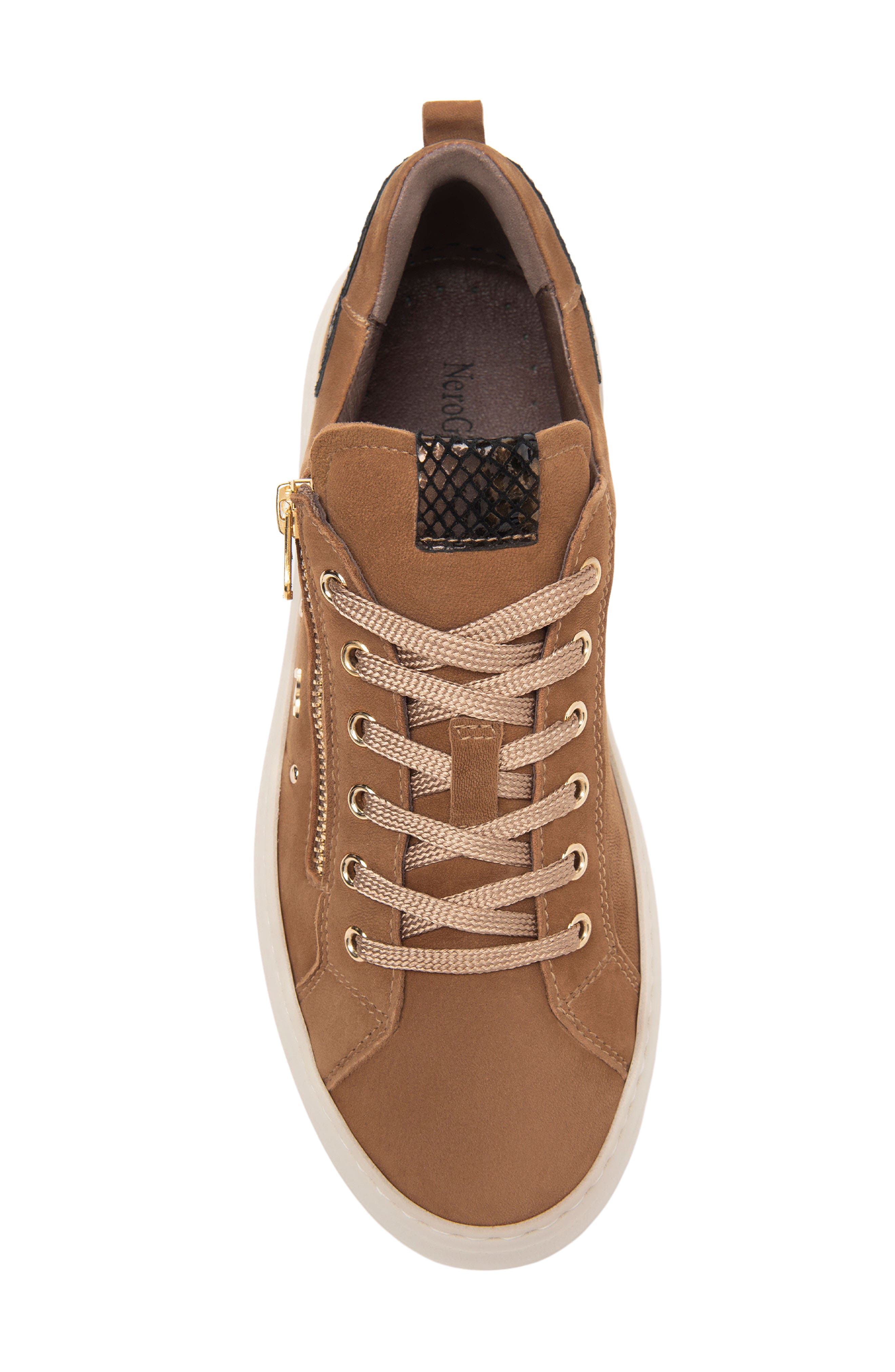 Platform Wedge Sneaker, Alternate, color, LIGHT/PASTEL BROWN