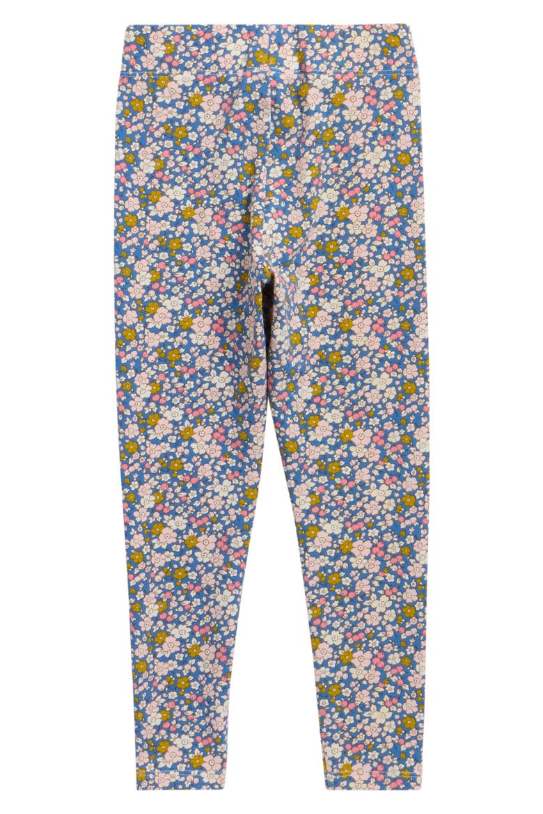 Floral Print Heart Appliqué Leggings, Alternate, color, DELFT FLORAL