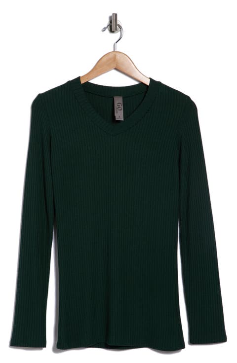 V-Neck Long Sleeve T-Shirt