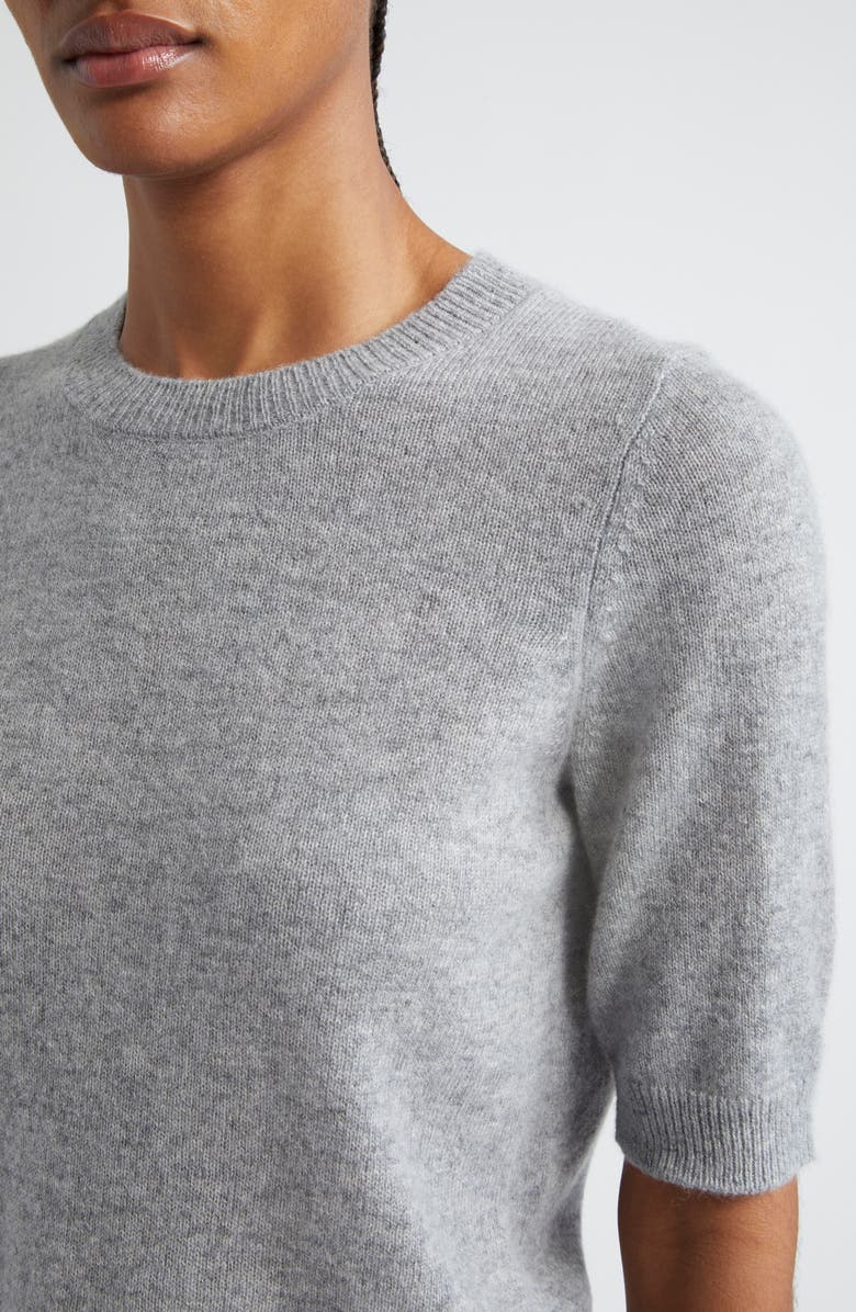 Veronica Beard Shana Cashmere Sweater, Alternate, color, Heather Grey