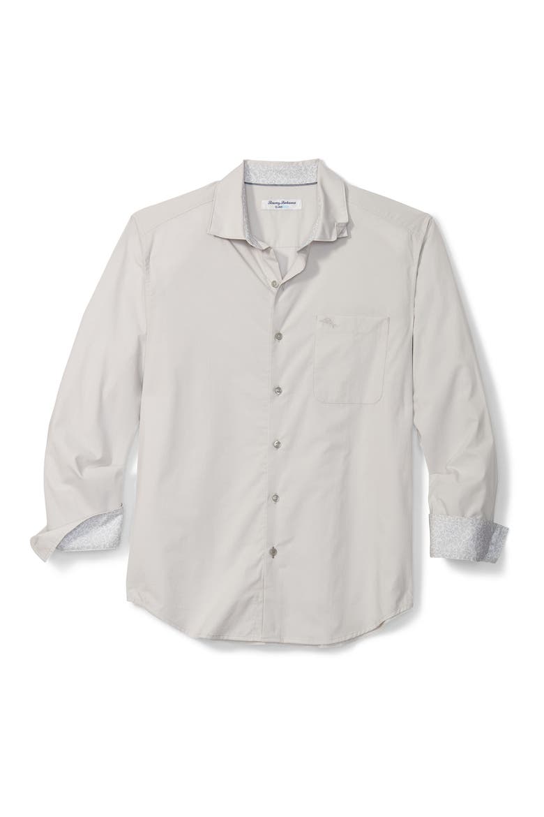 Newport Coast Button-Up Shirt, Main, color, BREEZE BLOCK
