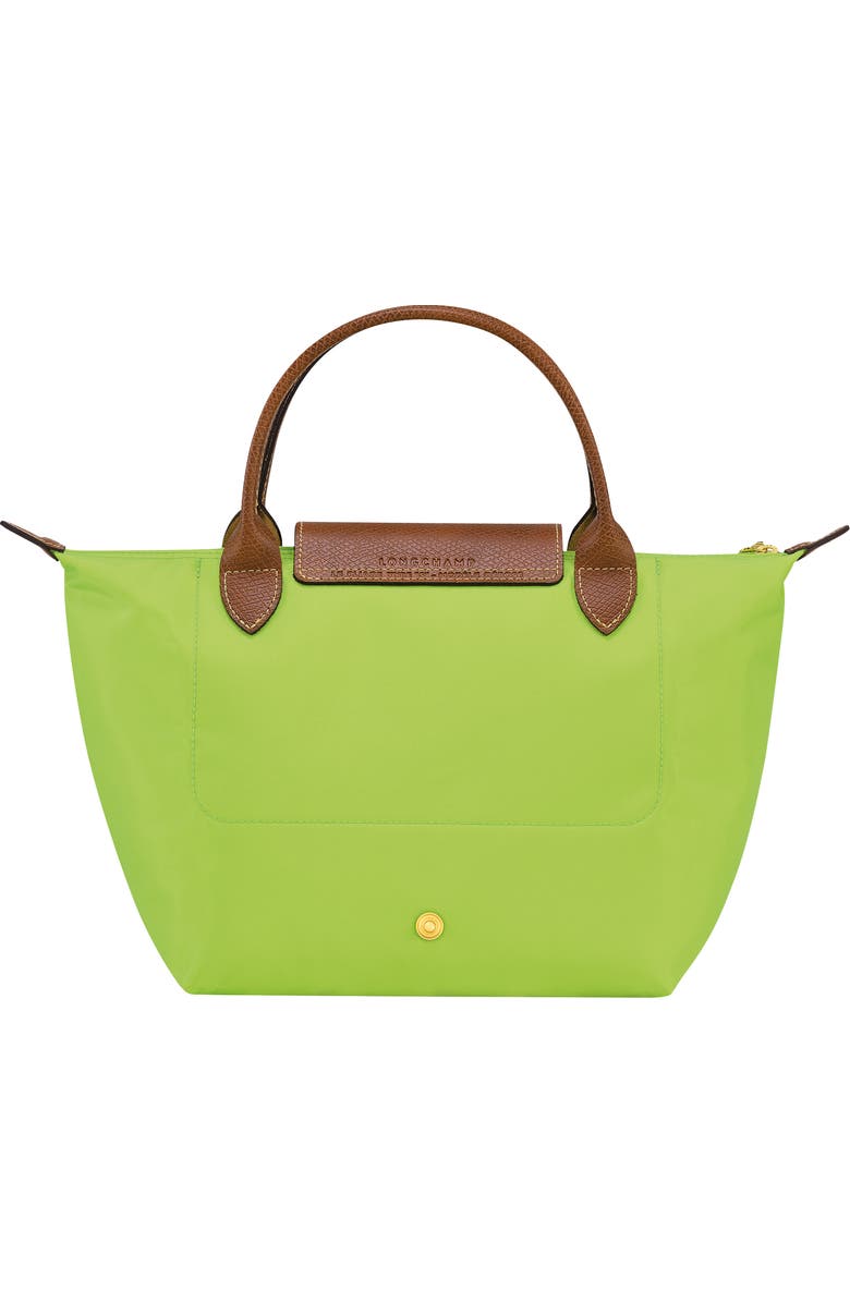 Longchamp Le Pliage Green Recycled Nylon Canvas Small Top Handle Bag, Alternate, color,
