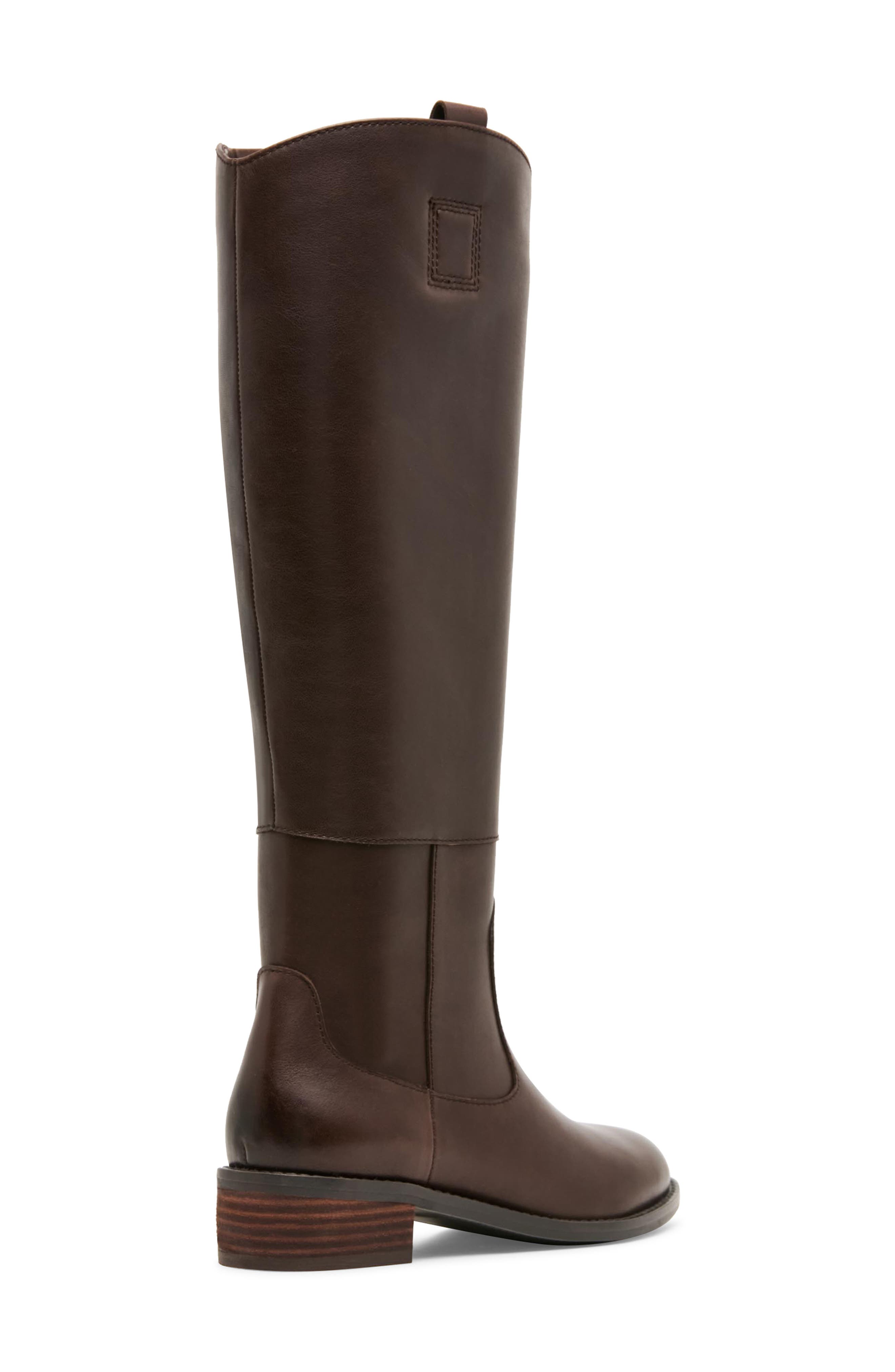 Carolena Waterproof Knee High Boot, Alternate, color, CHOCOLATE LEATHER