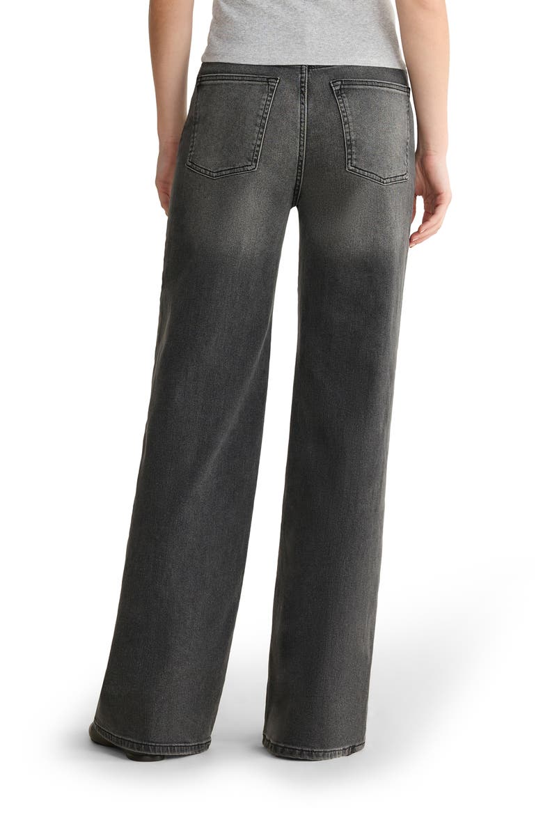 NCE High Waist Wide Leg Jeans, Alternate, color, OVERCAST
